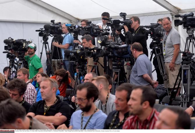 There were plenty of the camera's at the press conference
