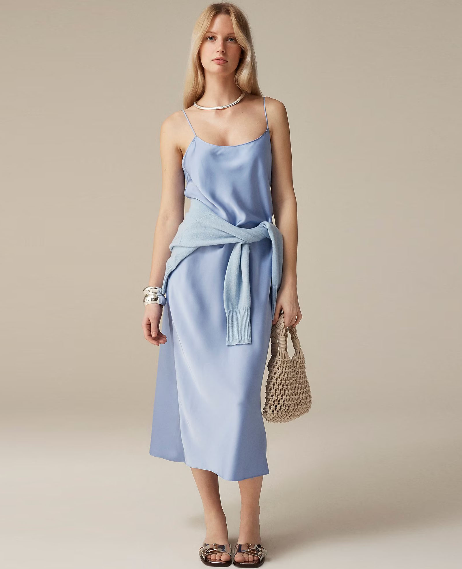 Gwyneth Slip Dress in Luster Charmeuse