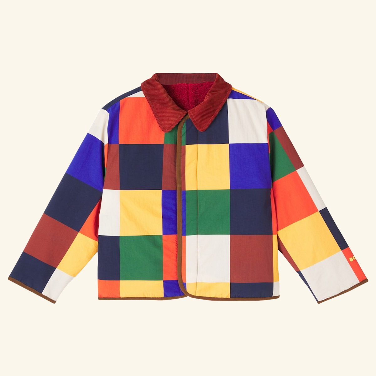 Bobo Choses, Multicolor Tiles Reversible Padded Jacket