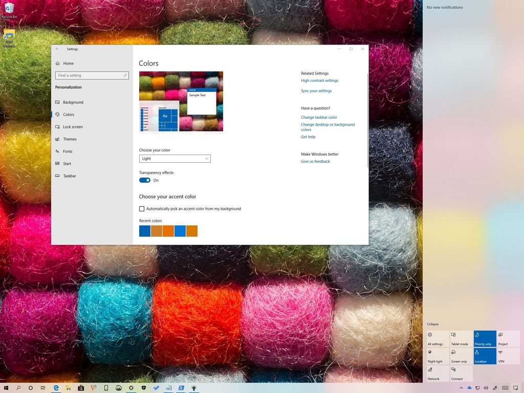 How to change color modes on the Windows 10 May 2019 Update | Windows ...