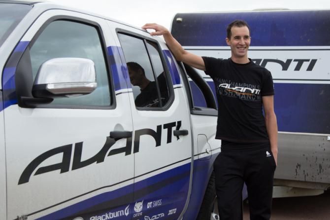 Joe Cooper poses with an Avanti Ute