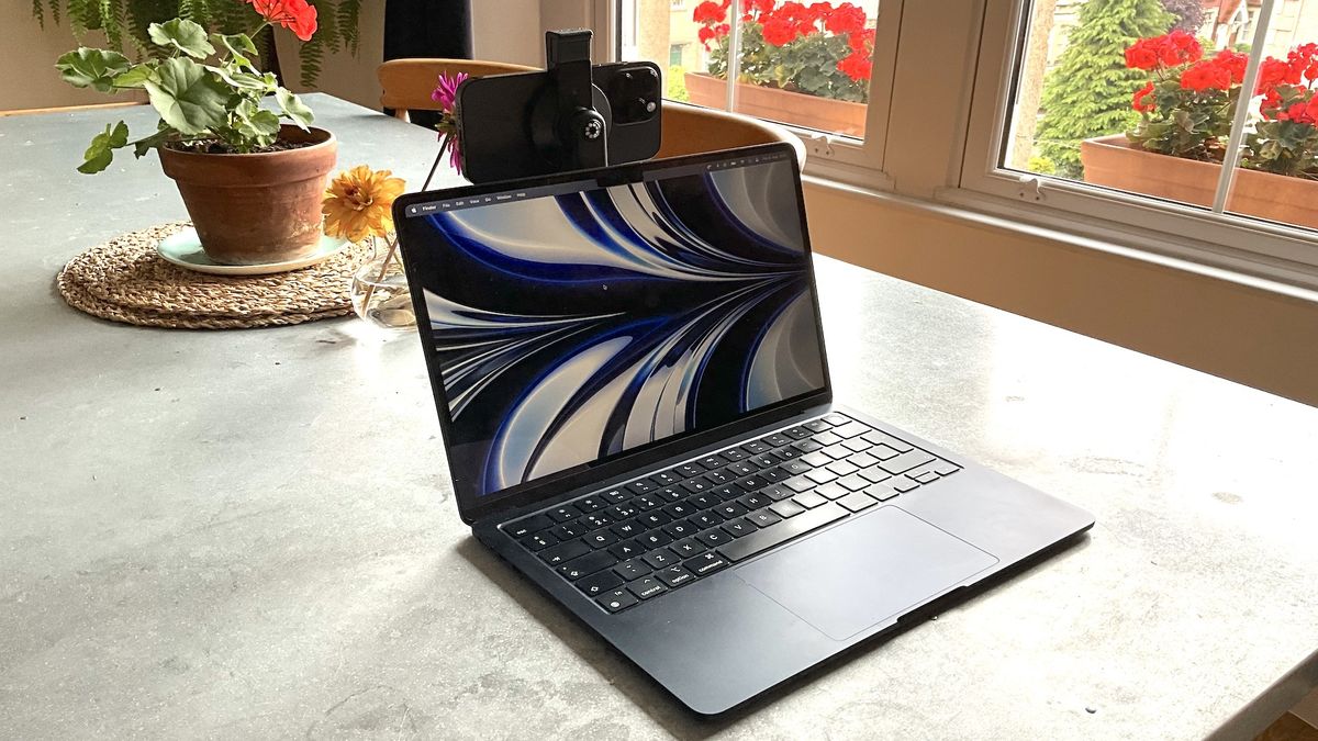 MacBook and iPhone on desk