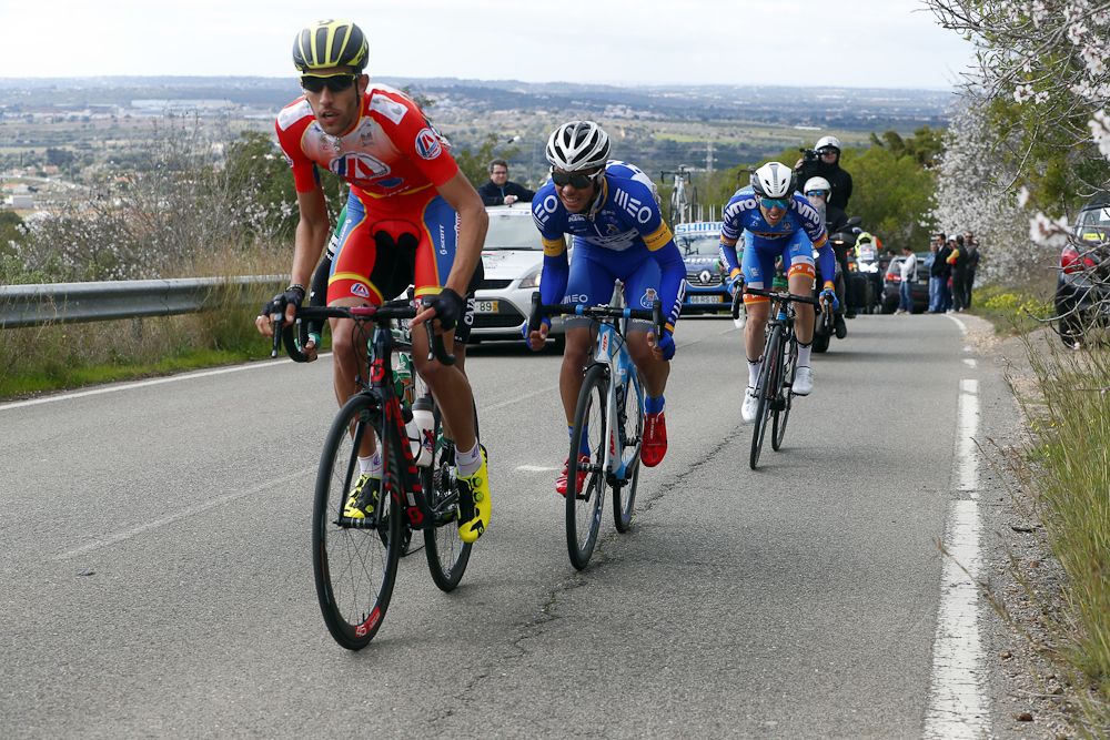 The breakaway in action during stage 1 at Ruta del Sol