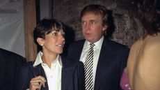 Thursday, October 30, 1997: Ghislaine Maxwell and Donald Trump attend the 50th Anniversary of the Ford Modeling Agency. UNITED STATES - October 30: The 50th anniversary for both the Ford Modeling Agency and Pantene hair care products. They celebrate together at 142 Mercer Street in Manhattan. Pictured are Ghislaine Maxwell and Donald Trump