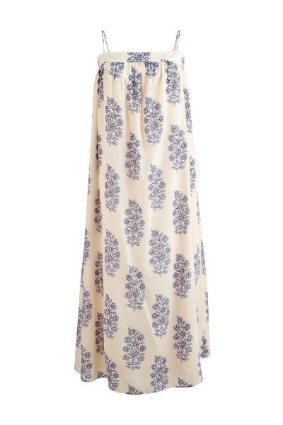 J.Crew, Floaty Midi Dress in block-print cotton voile