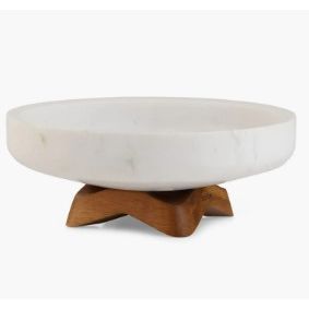 Stone pedestal bowl