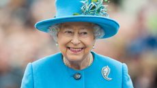 Queen Elizabeth II tours Queen Mother Square on October 27, 2016