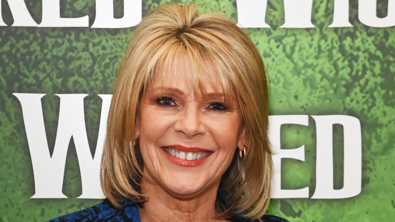 Ruth Langsford attends the opening night for the new company of &quot;Wicked&quot; at the Apollo Victoria Theatre on April 19, 2023