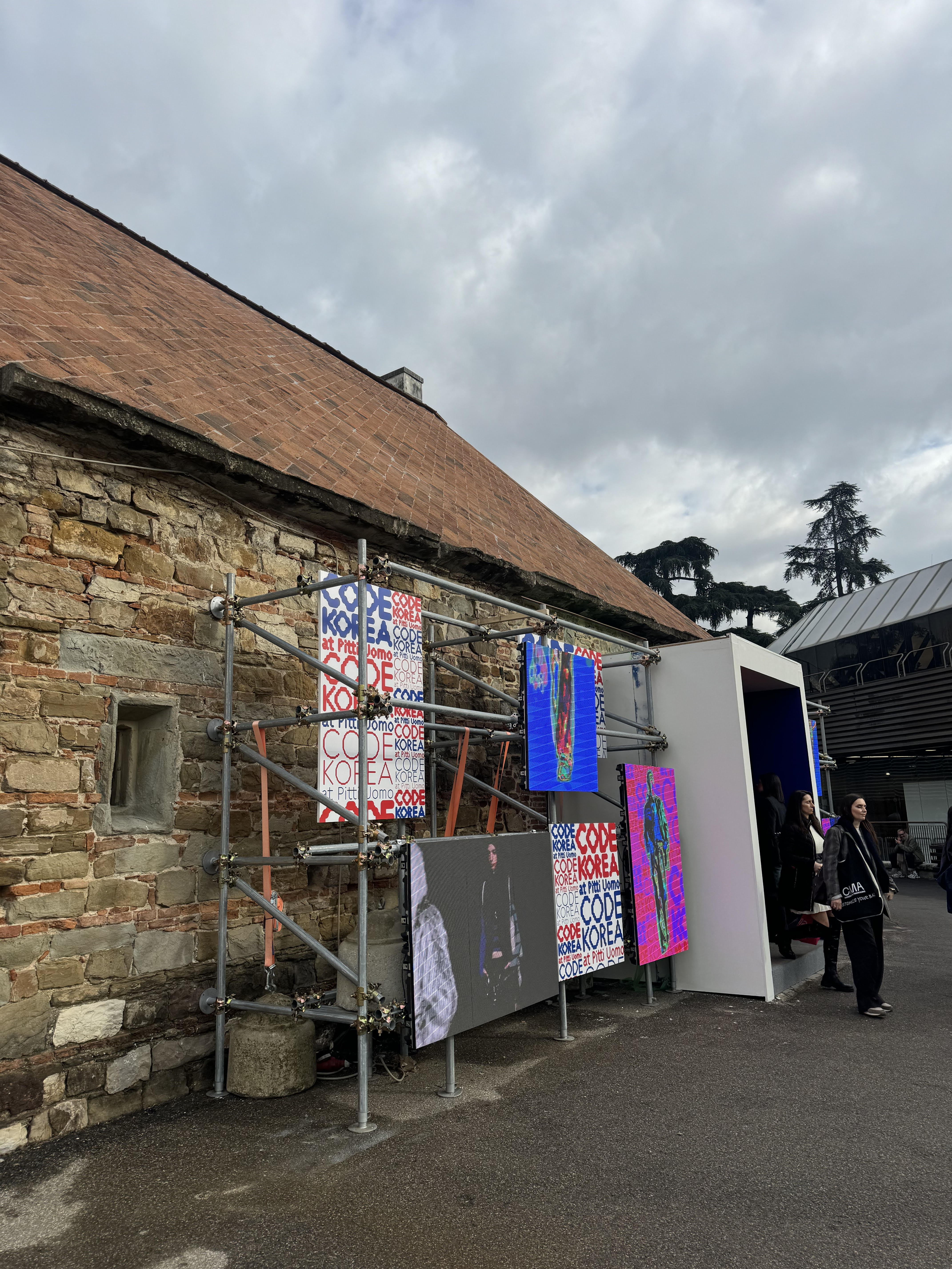 Code Korea display at Pitti Uomo 109 A/W 2026