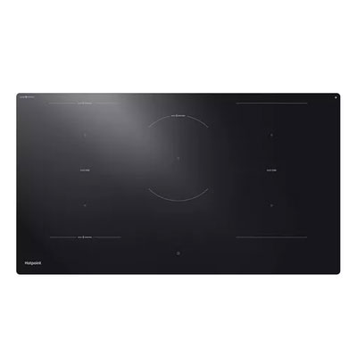 Hotpoint black electric five burner induction hob