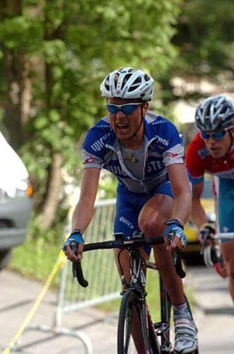 Patrik Sinkewitz (Quick.Step) suffers