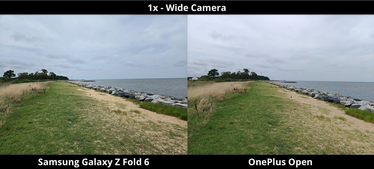 Galaxy Z Fold 6 vs. OnePlus Open - Coastline - 1x
