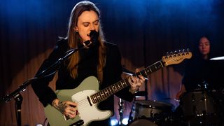 Julien Baker playing the Fender Player II Telecaster