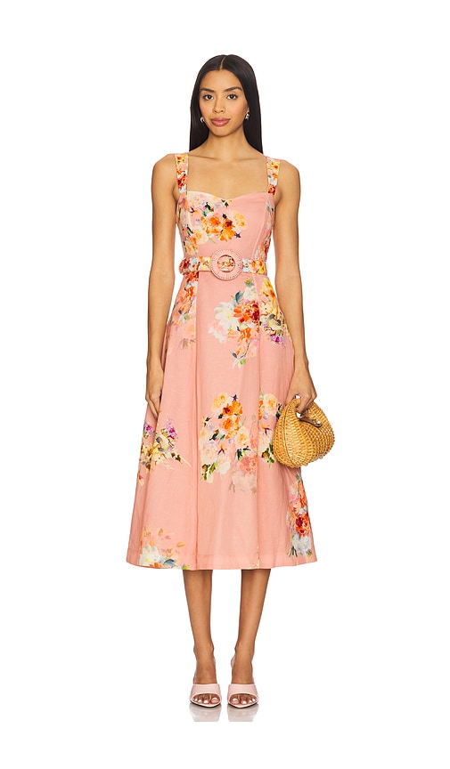 HEMANT AND NANDITA Midi Dress With Buckle Belt