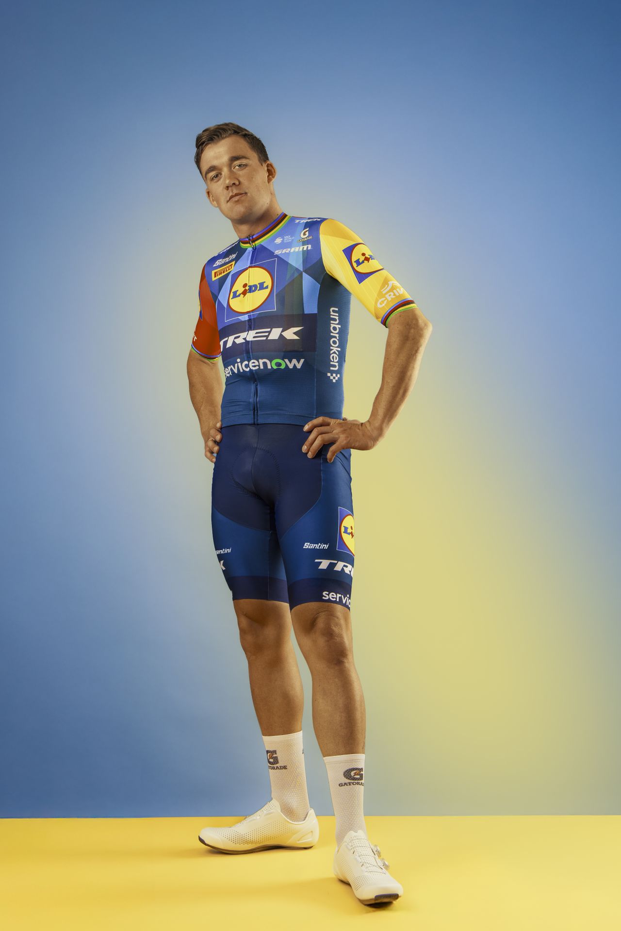 New Lidl-Trek jersey worn by riders