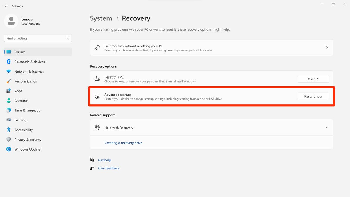 bios dell laptop windows 11