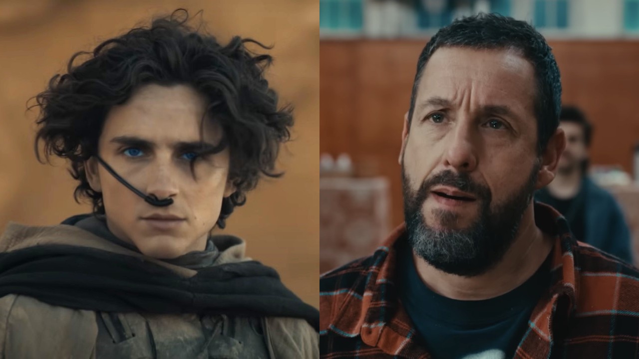 Timothée Chalamet stars in Dune: Part Two, while Adam Sandler stars in Happy Gilmore 2.