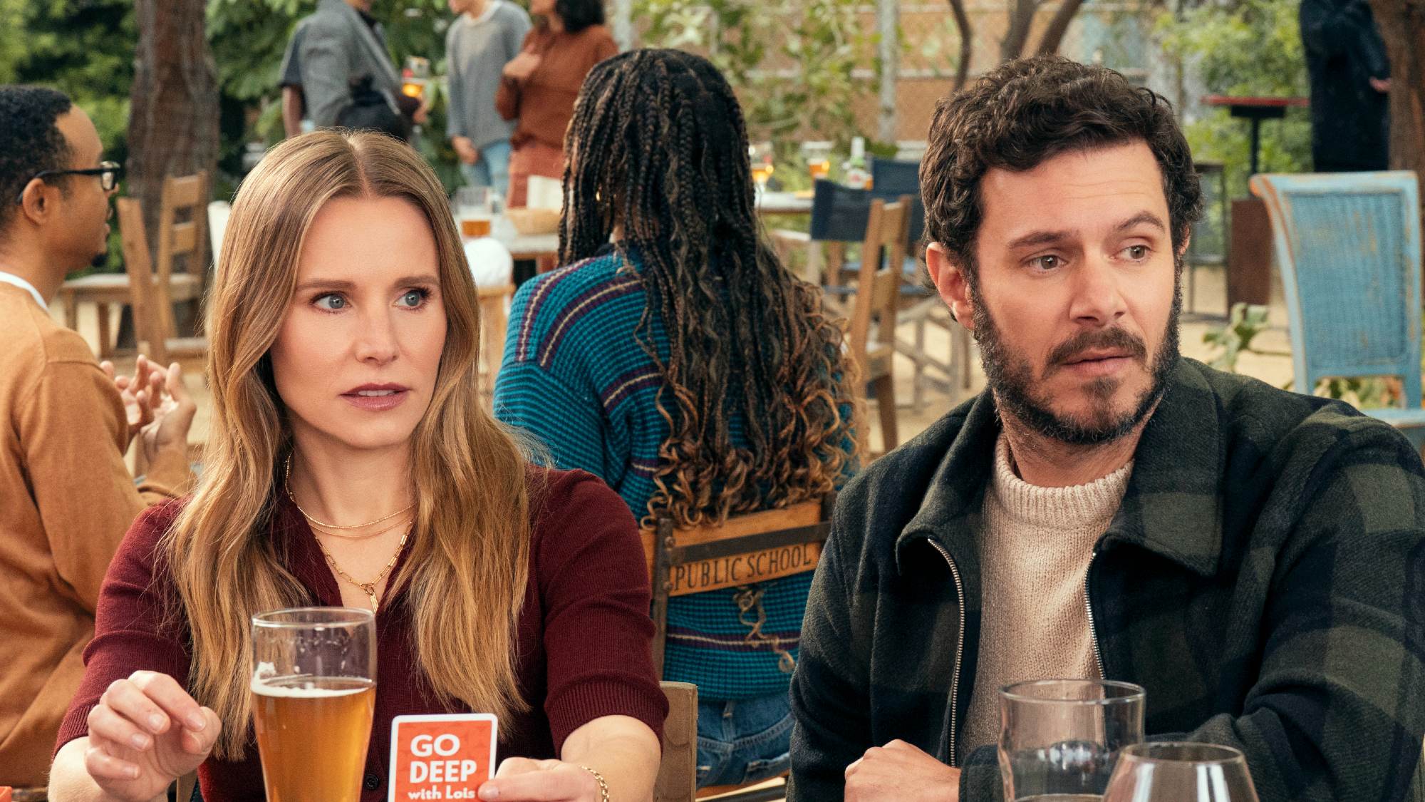 Kristen Bell and Adam Brody in Nobody Wants This season 2