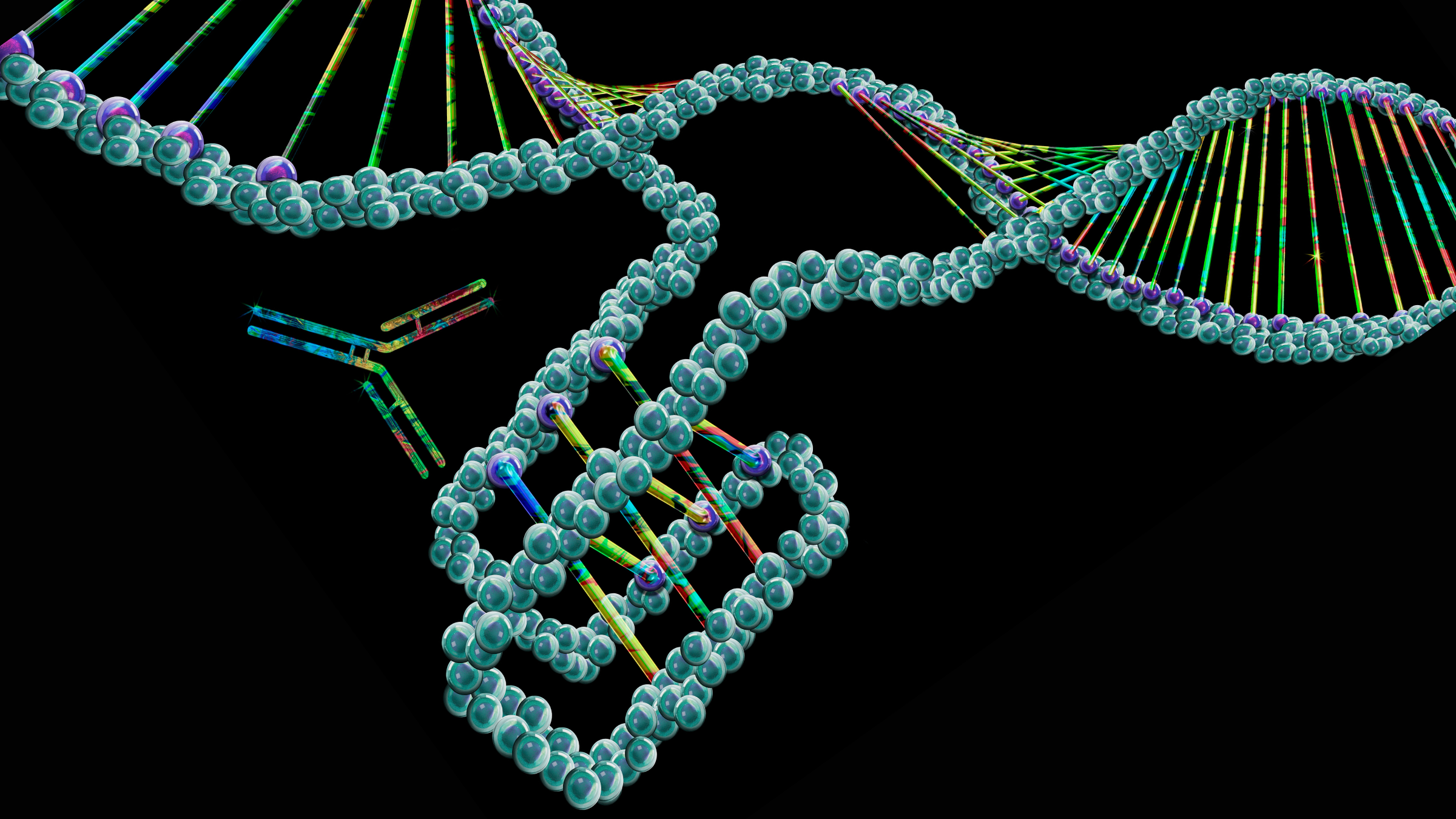 50,000 'knots' scattered throughout our DNA control gene activity ...