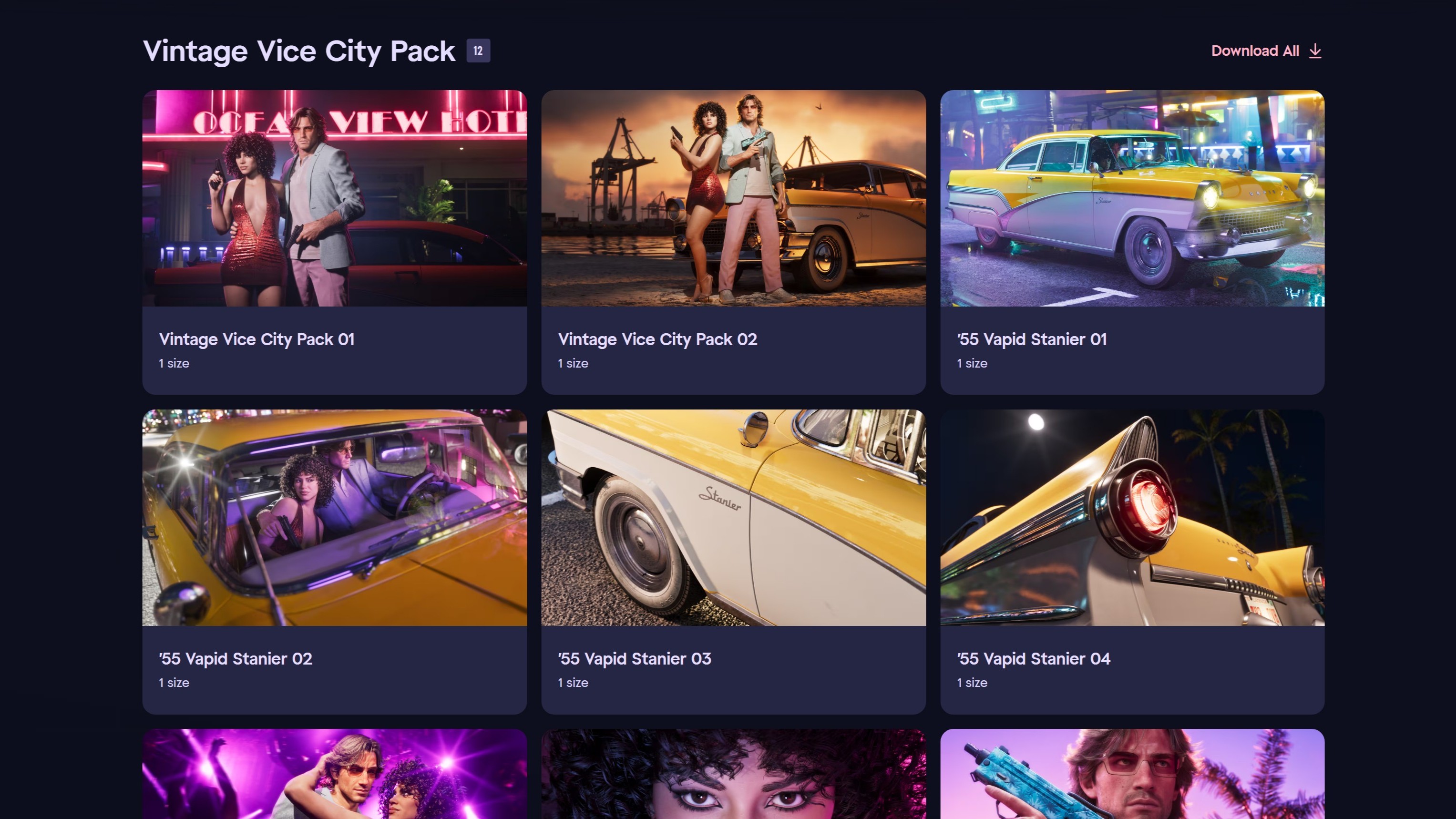 A screenshot showing pics of the pre-order bonus for GTA 6