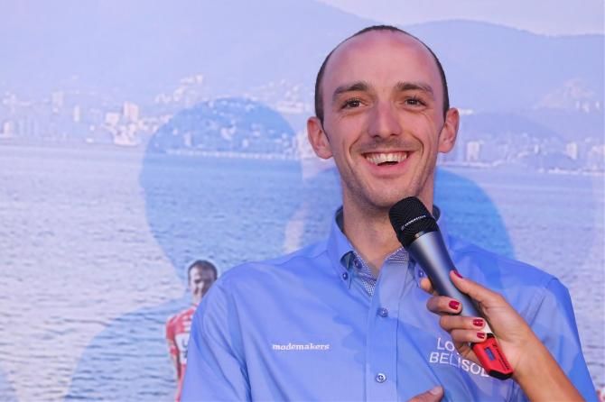Jelle Vanendert enjoying a laugh