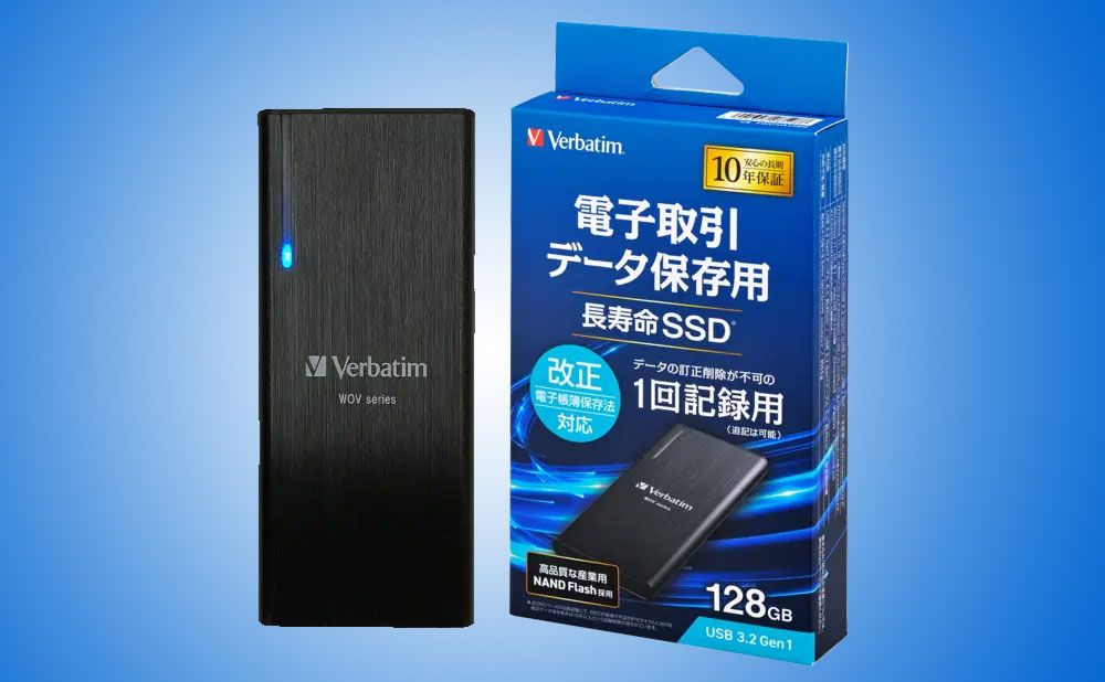 Verbatim Launches Write-Once External SSD With 10-Year 