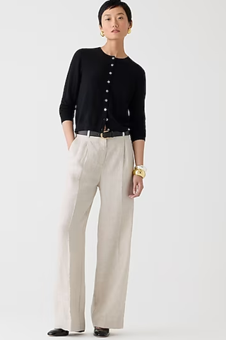 J.Crew New Essential Wide-Leg Pant in Linen