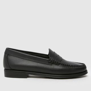 Chunky Square-Toe Leather Loafers