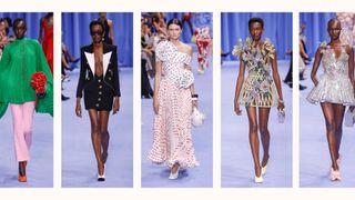 Balmain runway show at Paris Fashion Week 2024