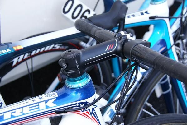 &hellip;and his particular Trek Madone was also fitted with a carbon fiber steerer tube. Other riders will also be so-equipped with the next batch of framesets from Trek.