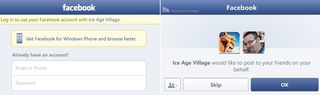 Ice Age Village Facebook working