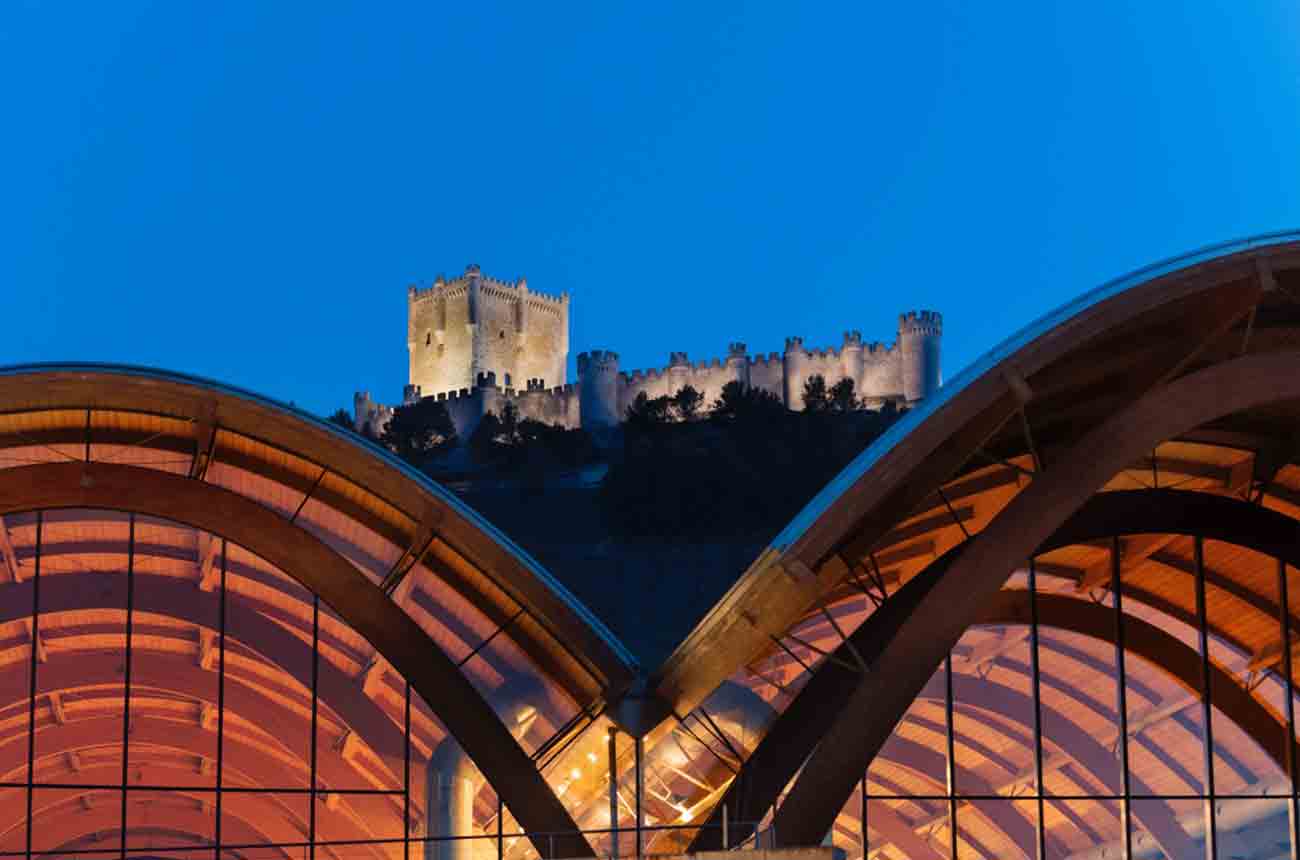 Protos Bodega near the castle of Pe&ntilde;afiel in Valladolid in Spain