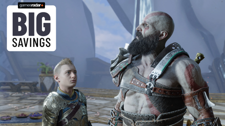 Kratos and Atreus in God of War Ragnarok with deal