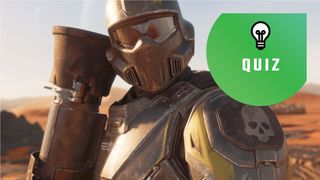 Helldivers 2 - Diver with a quiz logo