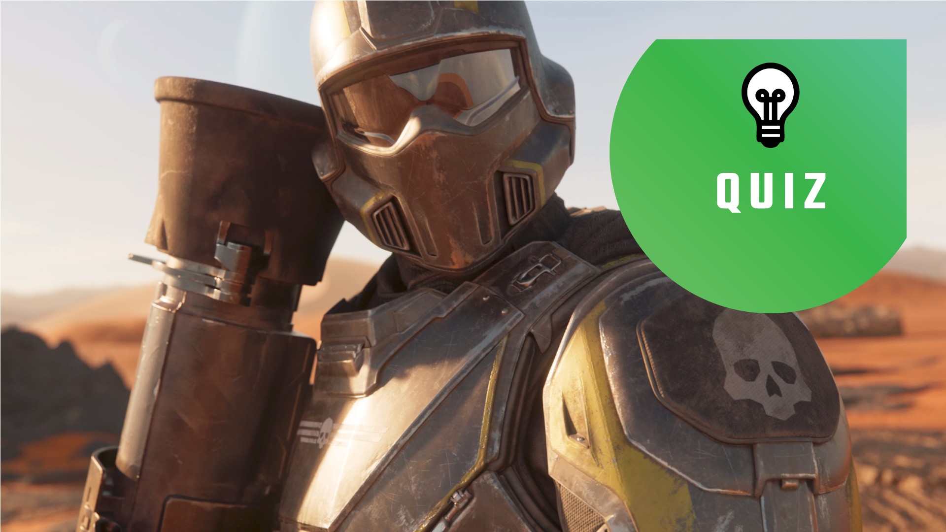 Helldivers 2 - Diver with a quiz logo