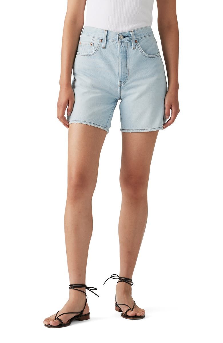501® High Waist Mid Thigh Denim Shorts