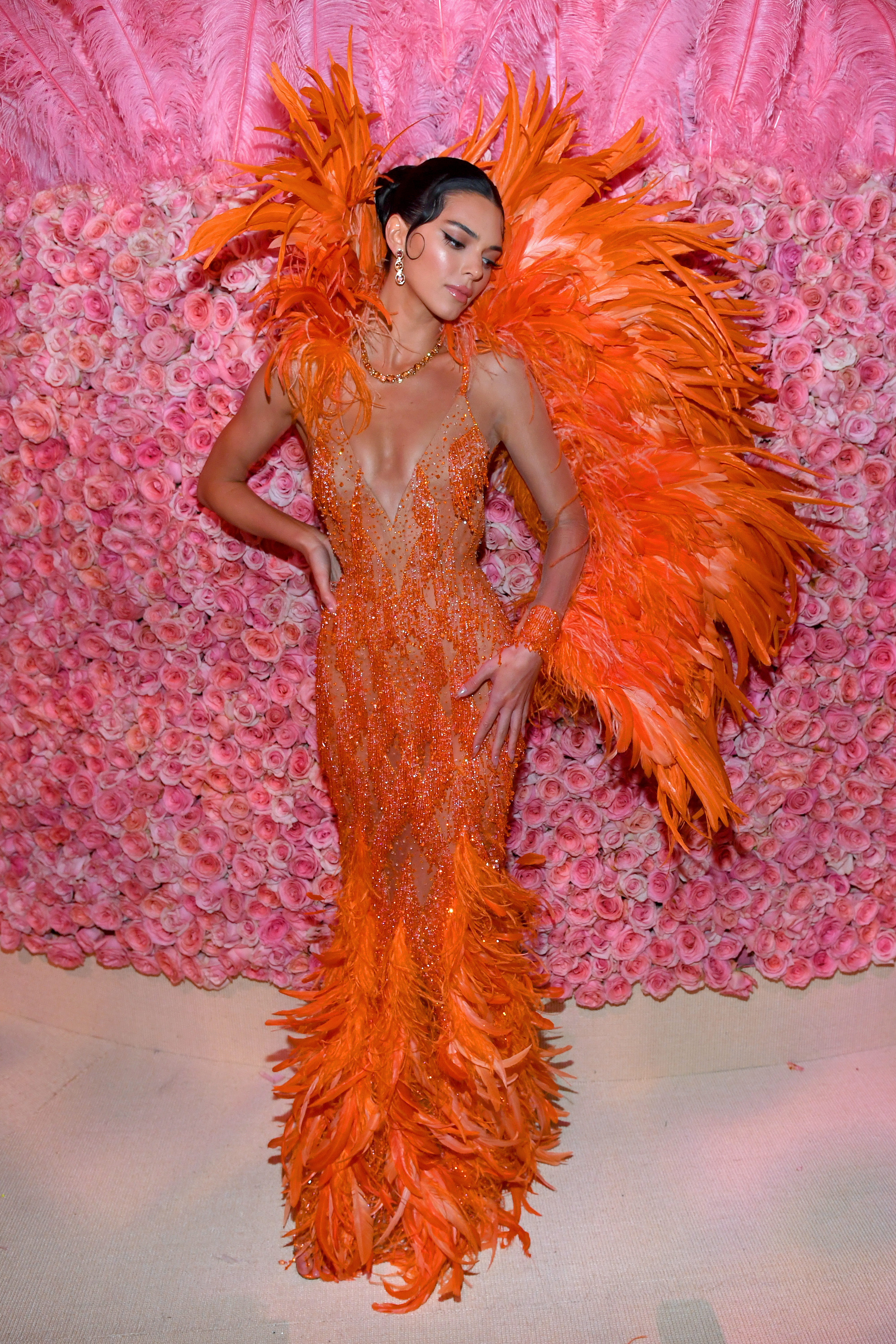 Kendall Jenner attends The 2019 Met Gala Celebrating Camp: Notes on Fashion at Metropolitan Museum of Art on May 06, 2019 in New York City.