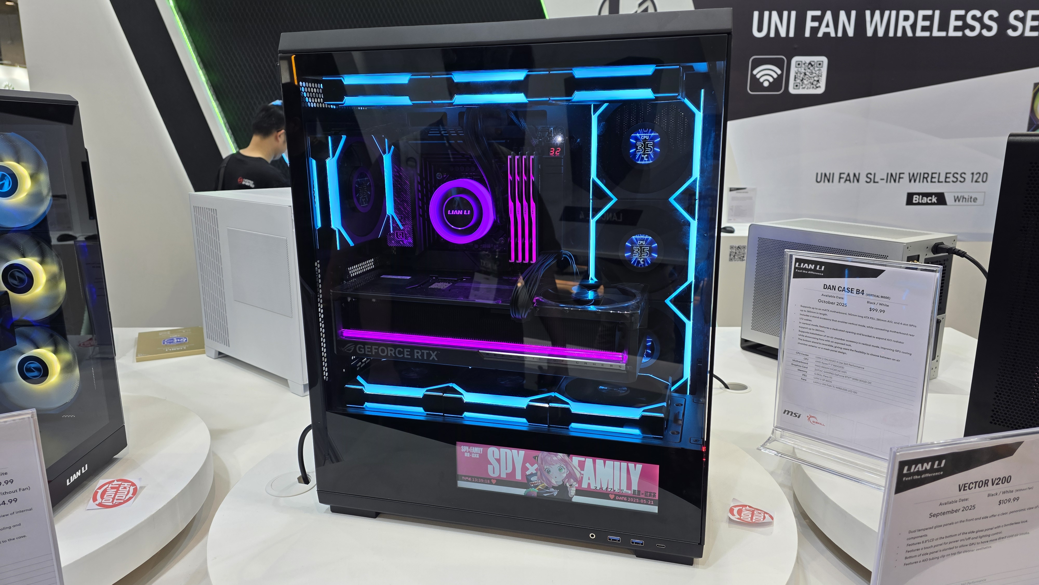 The Lian Li Vector V200 mid-tower case in black