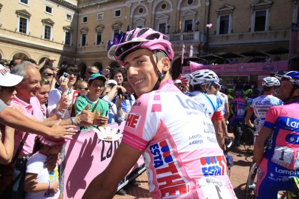 Adriano Malori (Lampre - ISD) at the start of stage 7 of the Giro d'Italia