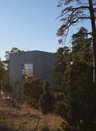 cabin on hillside