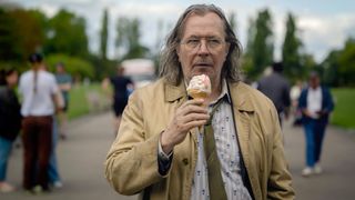 Jackson Lamb enjoys an ice cream in Slow Horses season 3