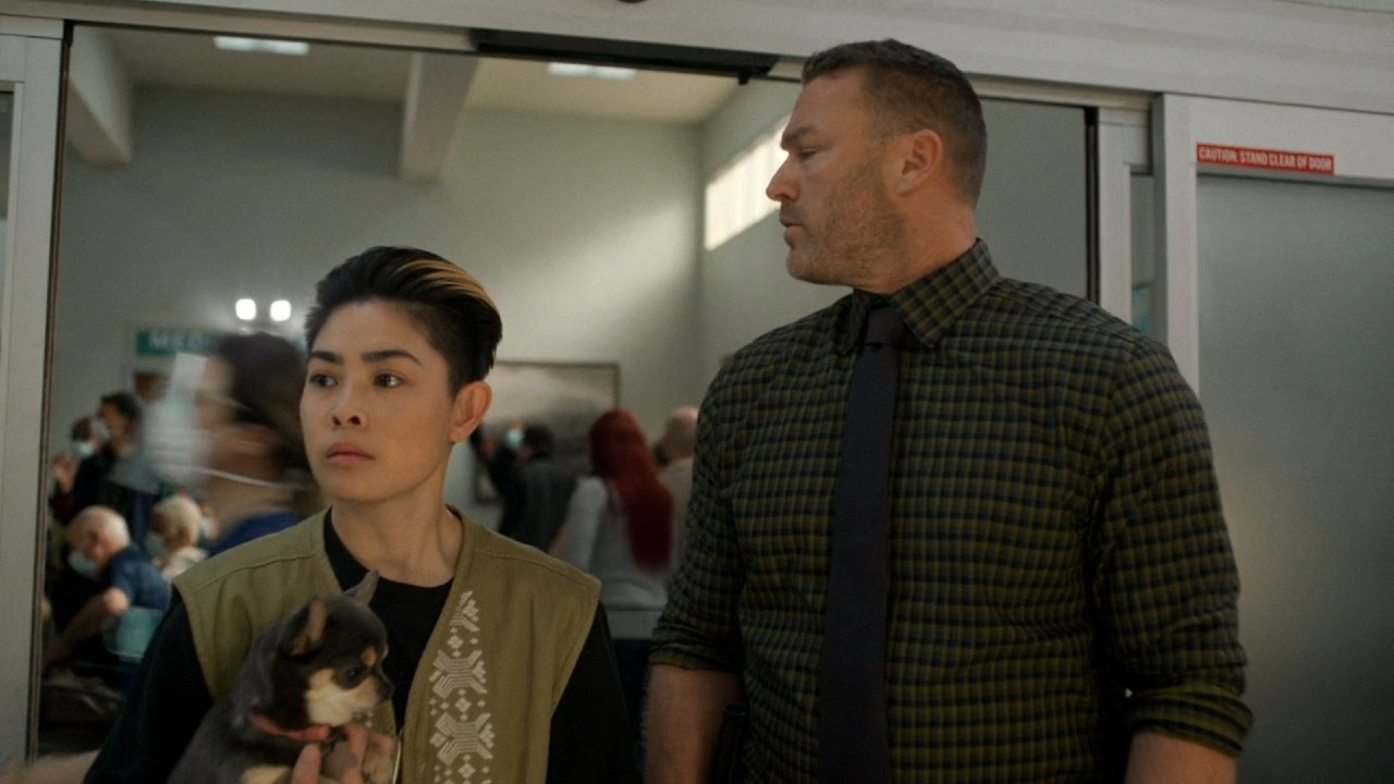 Cora Lu and Jake McLaughin looking confused on Will Trent.