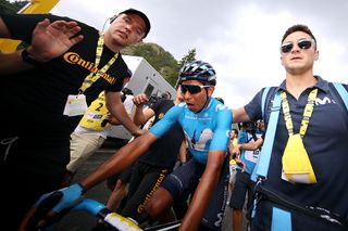 Nairo Quintana (Movistar) wins stage 18 at the Tour de France