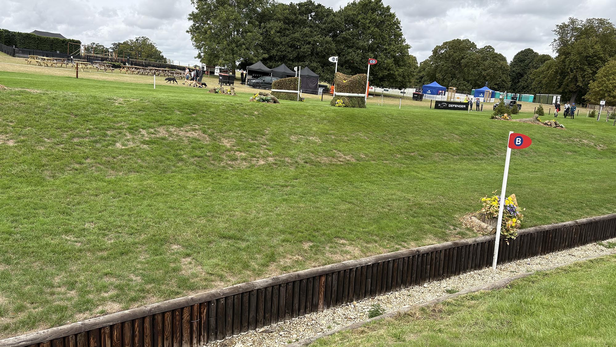 Open ditch on the Burghley cross-country course 2026