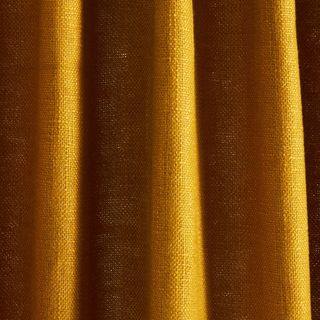 yellow curtains close up