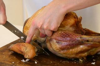 How to carve a turkey: Step 3