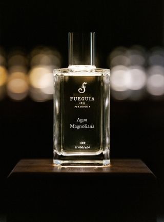 Agua Magnoliana fragrance by Fueguia 1833 in clear bottle