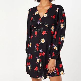 floral mini dress