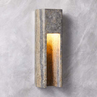Stone wall sconce.