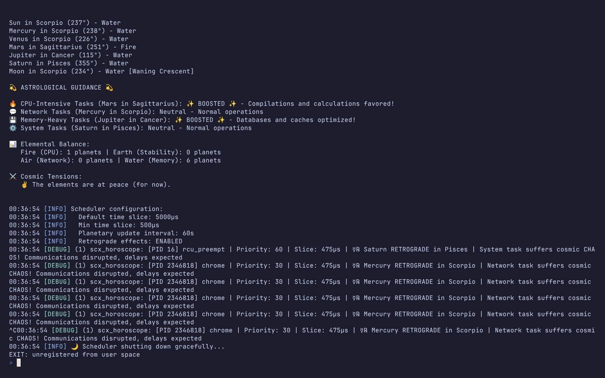 Dev creates astrology-powered CPU scheduler for Linux